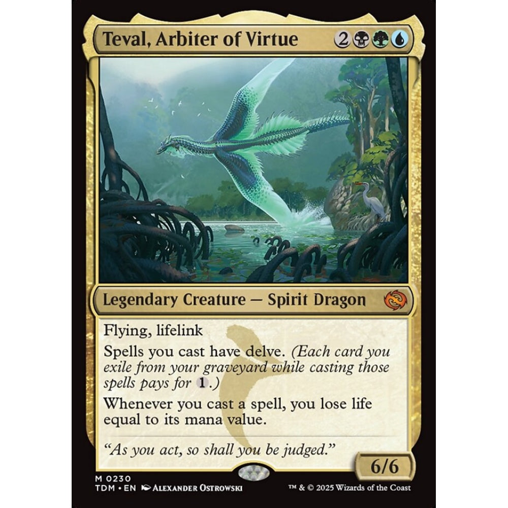 Teval, Arbiter of Virtue mythic 230 Magic the Gathering Tarkir: Dragonstorm