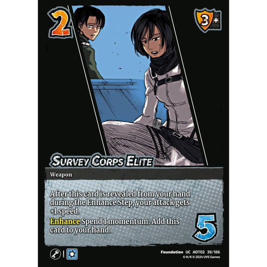 Survey Corps Elite, 39/186, AOT02, Universus, Attack on Titan: Origins of Power, Foundation, UC