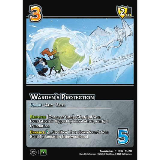 Warden’s Protection, 79/211, CR02, Universus, Critical Role: Heroes Of Exandria, Foundation, R