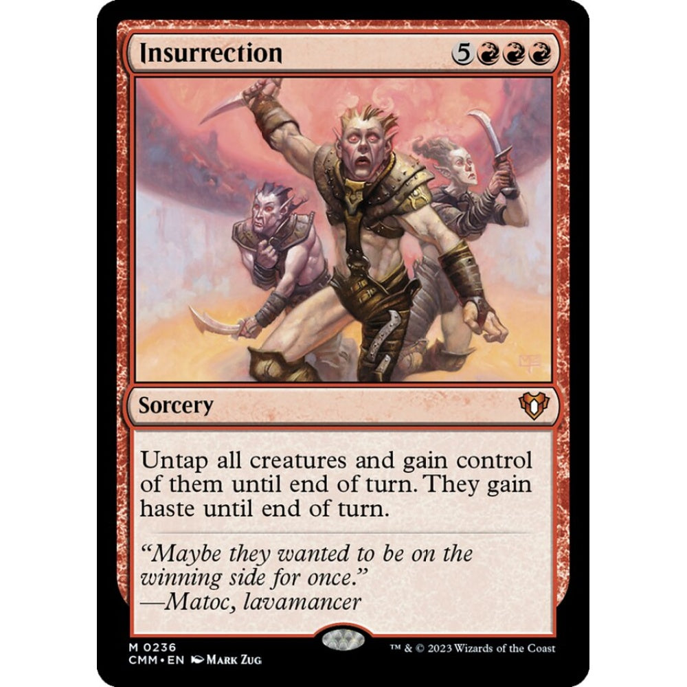 Insurrection mythic 236 Magic the Gathering Commander Masters