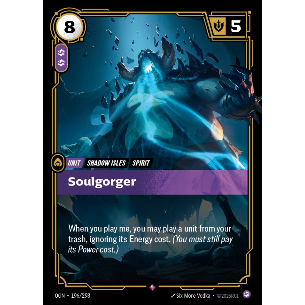 Soulgorger OGN-196/298 Riftbound Card Game Origins Rare