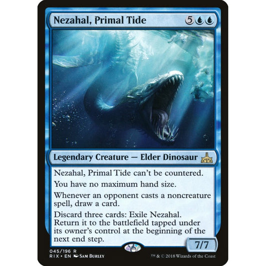 Nezahal, Primal Tide rare 45 Magic the Gathering Rivals of Ixalan