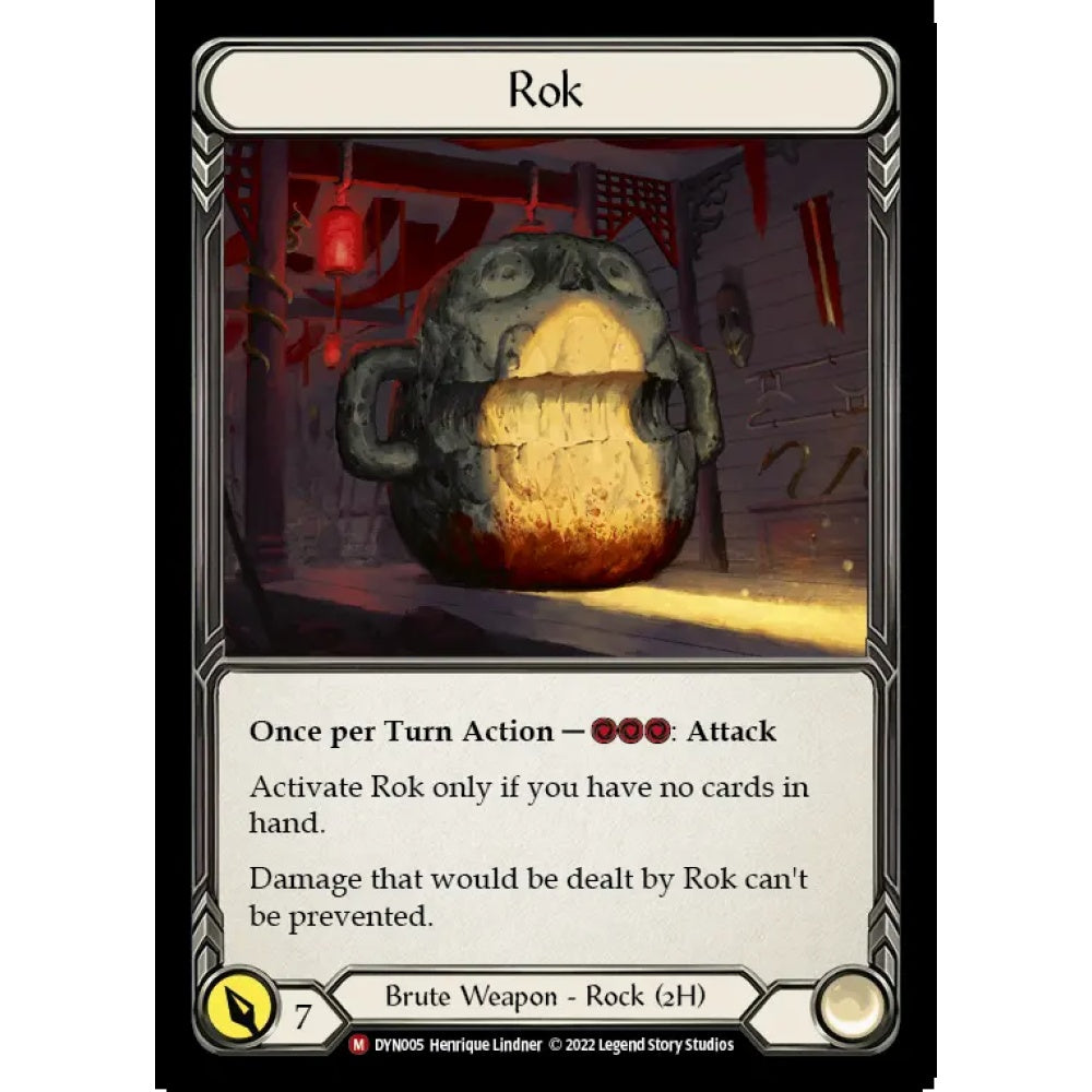 Rok DYN005-RF Majestic Flesh & Blood Trading Card Game Dynasty in Rainbow Foil Art