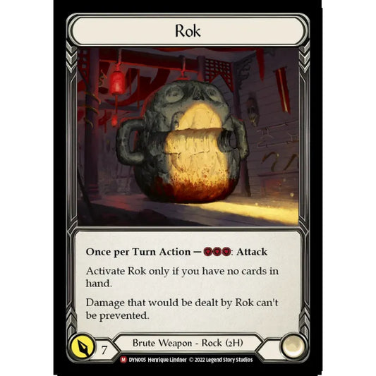 Rok DYN005-RF Majestic Flesh & Blood Trading Card Game Dynasty in Rainbow Foil Art