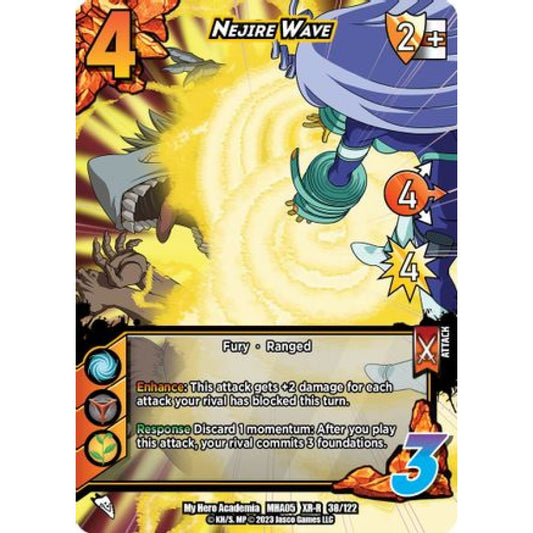 Nejire Wave, 38/122, XR, UniVersus, MHA05 Undaunted Raid