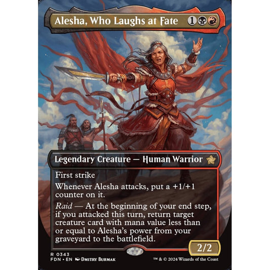 Alesha, Who Laughs at Fate, 343, rare, Magic: The Gathering, Foundations