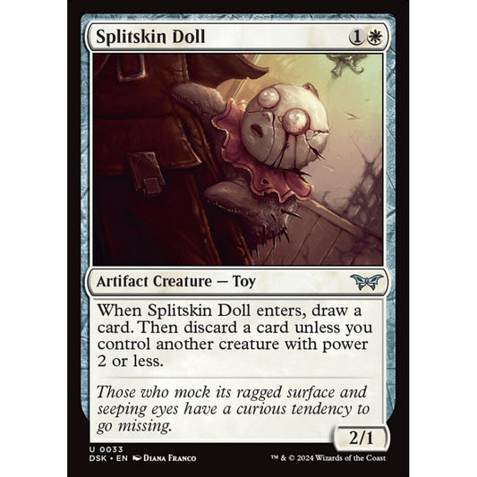 Splitskin Doll, 33, uncommon, Magic: The Gathering, Duskmourn: House of Horror