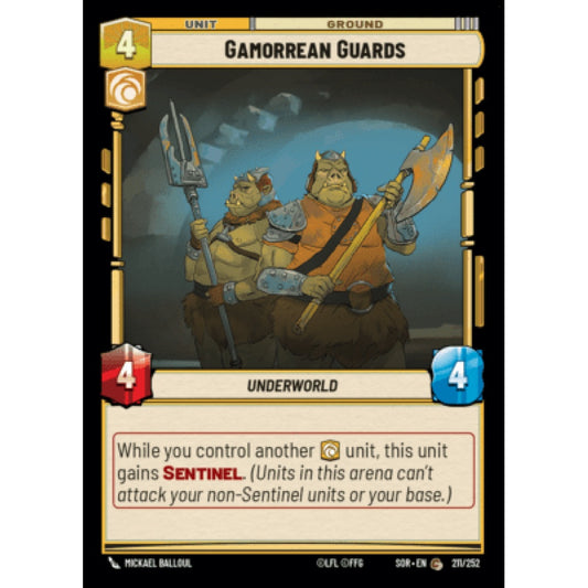 Gamorrean Guards, 211, C, Star Wars Unlimited, Sparks Of Rebellion