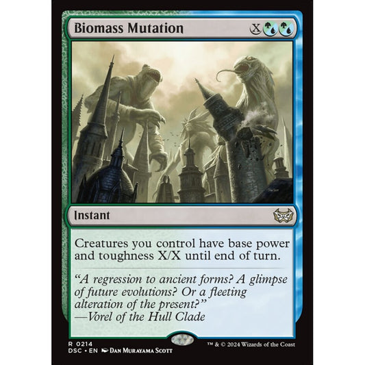 Biomass Mutation, 214, rare, Magic: The Gathering, Duskmourn: House of Horror