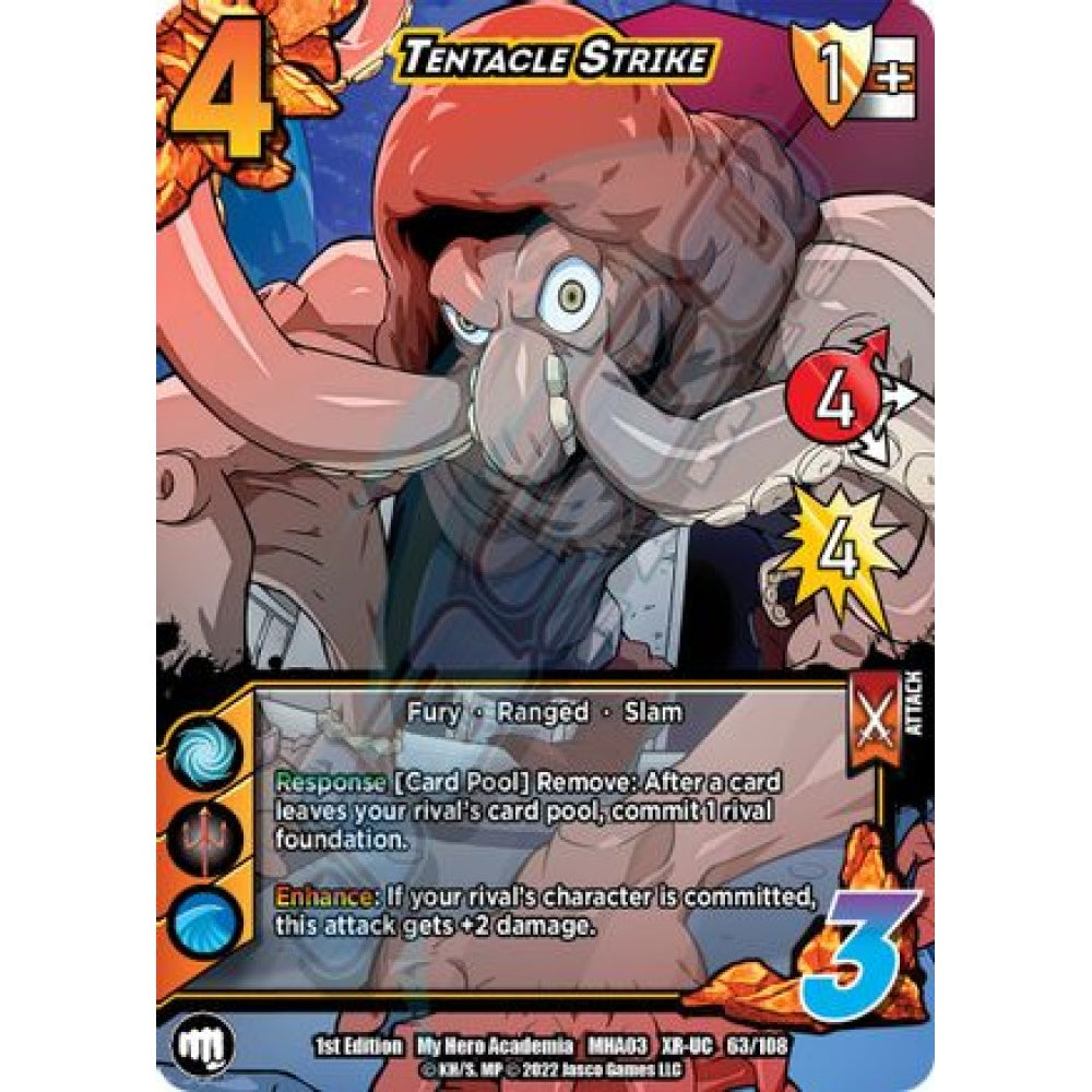 Tentacle Strike, 63/108, XR-UC, UniVersus, MHA03 Heroes Clash