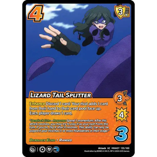 Lizard Tail Splitter, 139/180, UC, UniVersus, MHA07 Girl Power