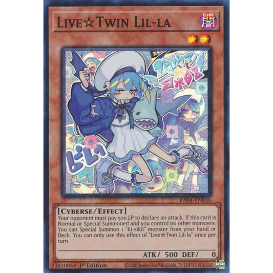Live☆Twin Lil-la RA04-EN036 Ultra Ultra Rare Yu-Gi-Oh Quarter Century Stampede in Art