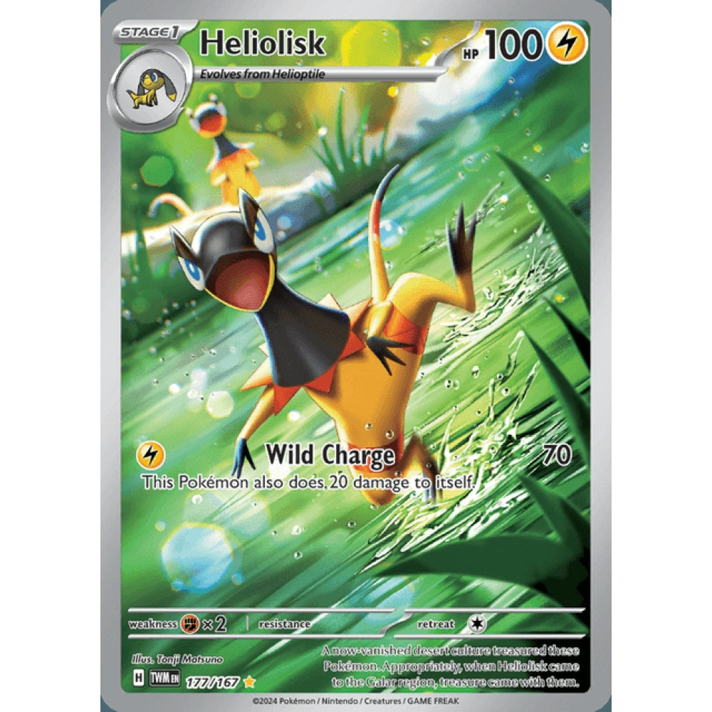 Heliolisk Illustration Rare 177/167 Pokemon Card Game Twilight Masquerade