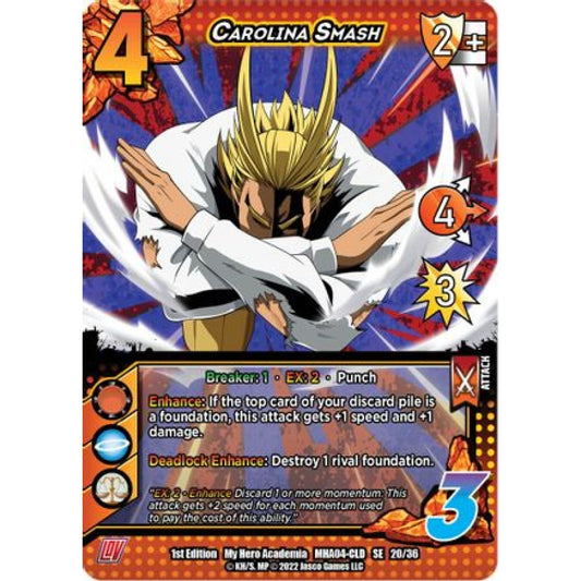 Carolina Smash, 20/36, SE, UniVersus, MHA04 League of Villains