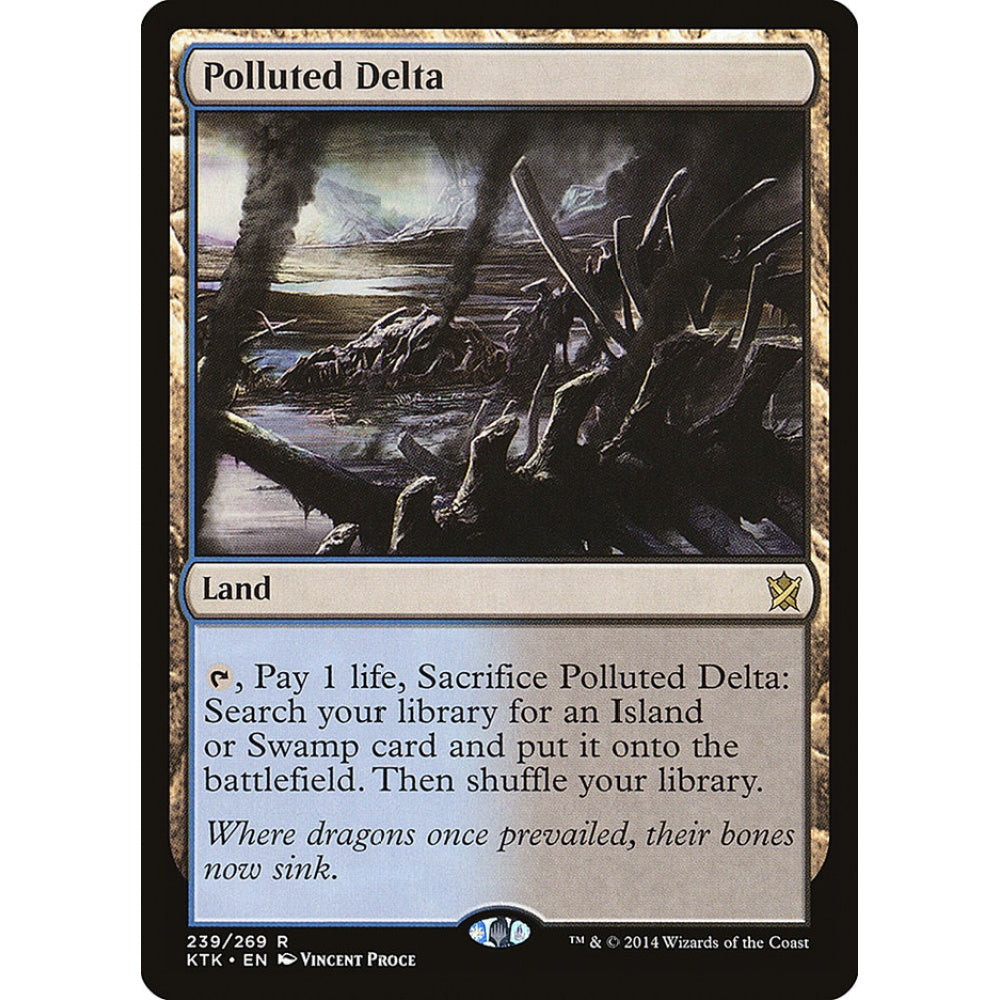Polluted Delta rare 239 Magic the Gathering Khans of Tarkir