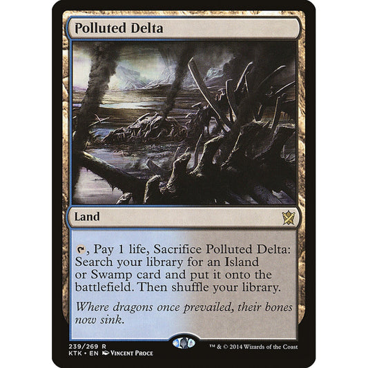 Polluted Delta rare 239 Magic the Gathering Khans of Tarkir