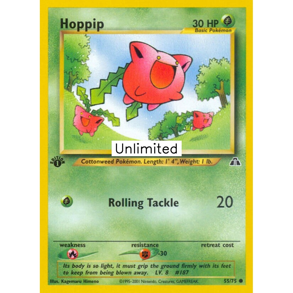 Hoppip Common 55/75 Pokemon Card Game Neo Discovery