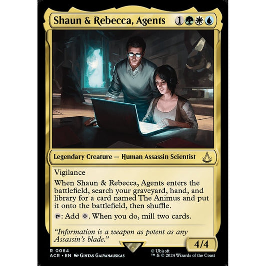 Shaun & Rebecca, Agents rare 64 Magic the Gathering Assassin's Creed
