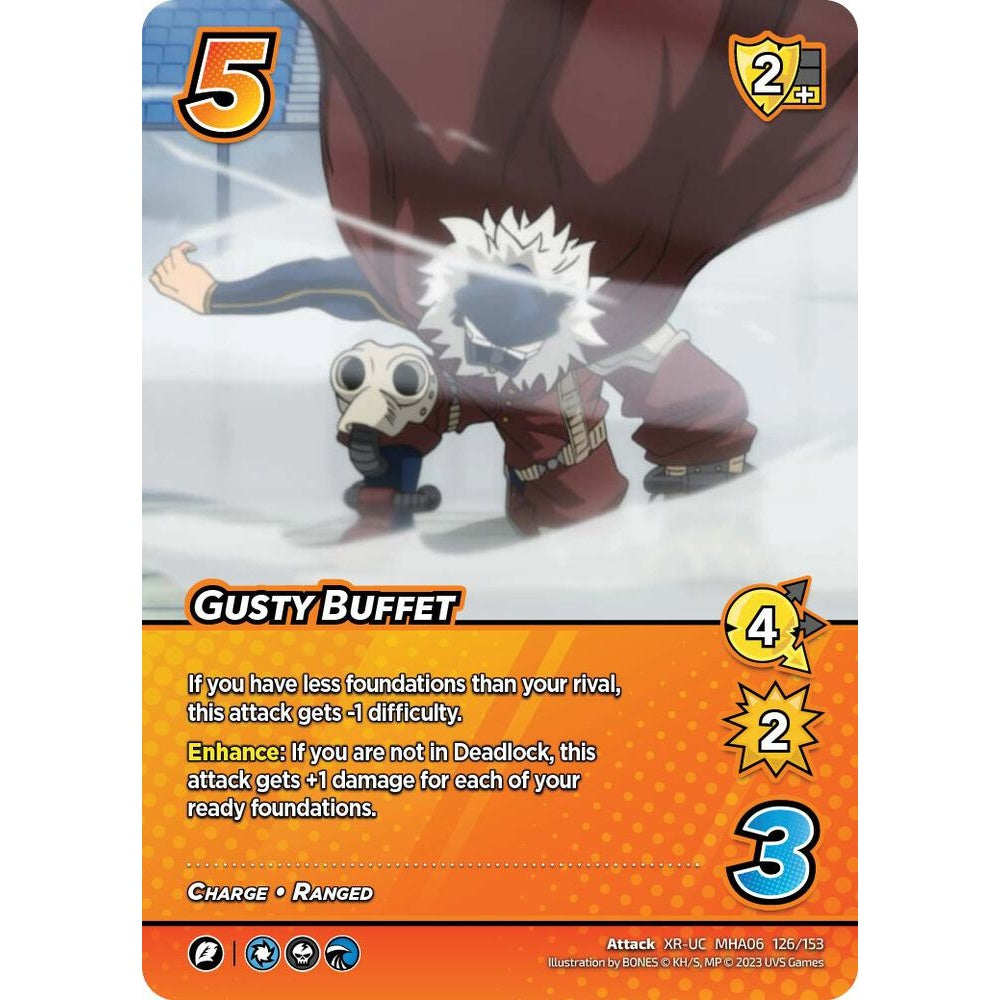 Gusty Buffet, 126/153, MHA06, Universus, MHA06 Jet Burn, nan