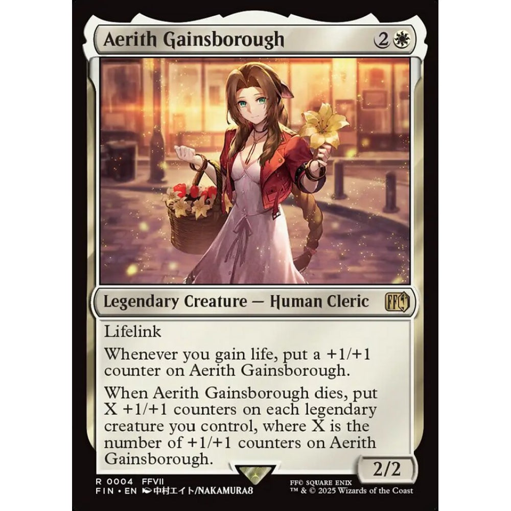 Aerith Gainsborough rare 4 Magic the Gathering Final Fantasy