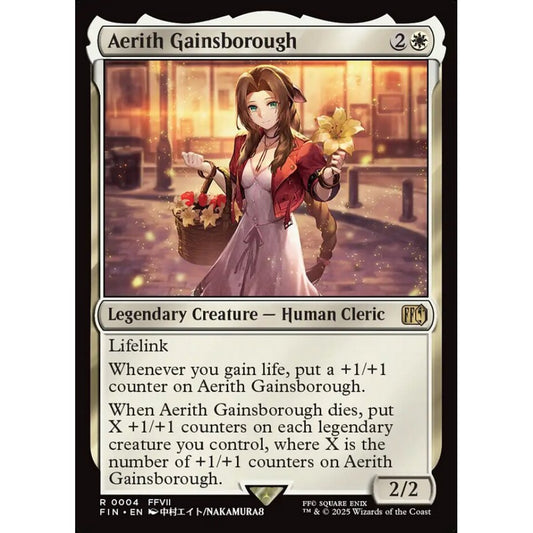 Aerith Gainsborough rare 4 Magic the Gathering Final Fantasy