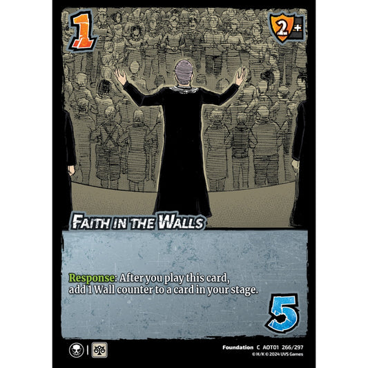 Faith in the Walls, 266/297, C, UniVersus, Attack on Titan: Battle for Humanity