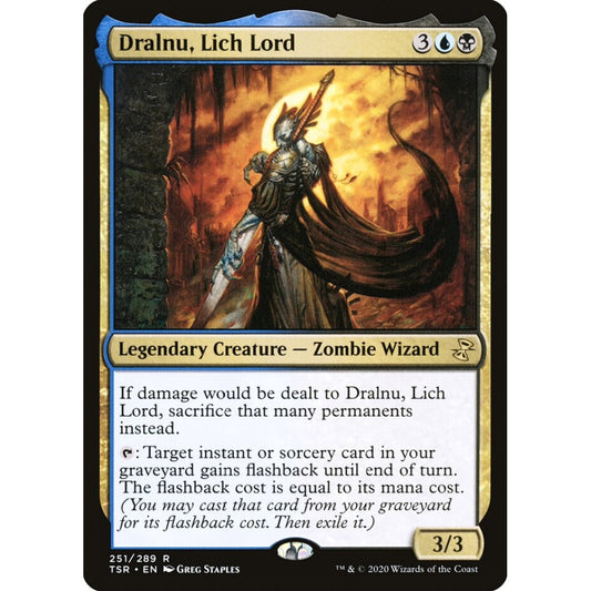 Dralnu, Lich Lord rare 251 Magic the Gathering Time Spiral Remastered