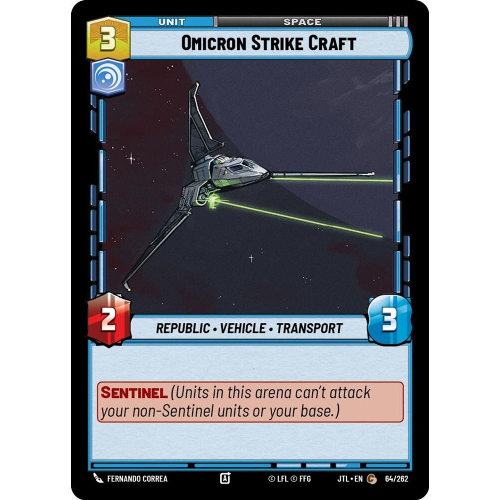 Omicron Strike Craft, C, JTL 064), Star Wars Unlimited