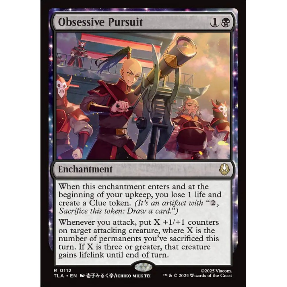Obsessive Pursuit rare 112 Magic the Gathering Avatar: The Last Airbender
