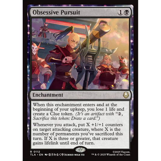 Obsessive Pursuit rare 112 Magic the Gathering Avatar: The Last Airbender