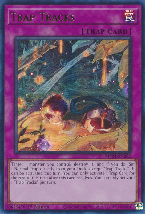 Trap Tracks MP24-EN202 Ultra Ultra Rare Yu-Gi-Oh 25th Anniversary Tin: Dueling Mirrors in Art