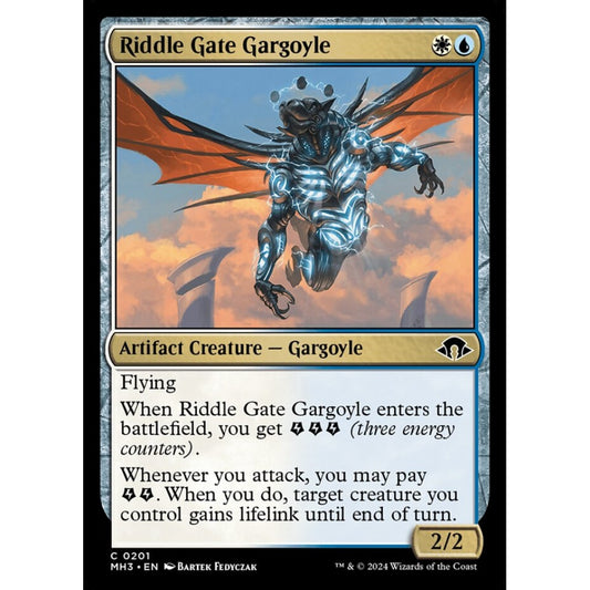 Riddle Gate Gargoyle, 201, common, Magic: The Gathering, Modern Horizons 3