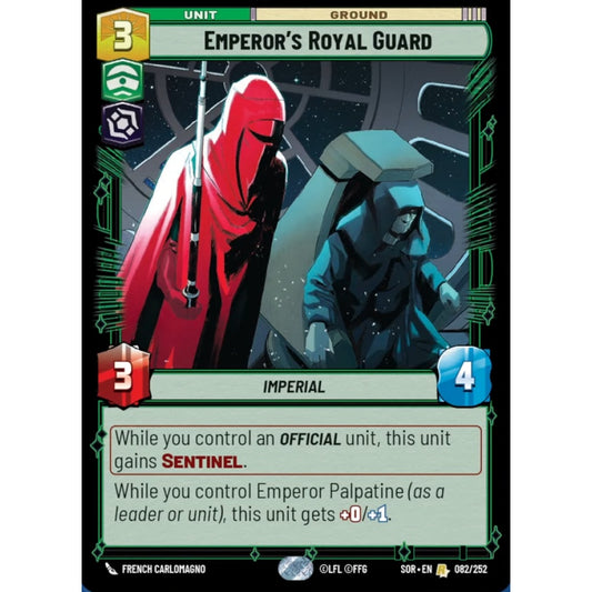 Emperor's Royal Guard, 82, R, Star Wars Unlimited, Sparks Of Rebellion
