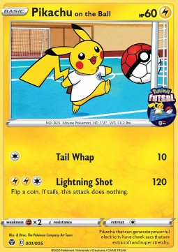 Pikachu on the Ball - Futsal Promos (Promo) [FUT20-001]
