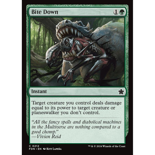 Bite Down, 212, common, Magic: The Gathering, Foundations