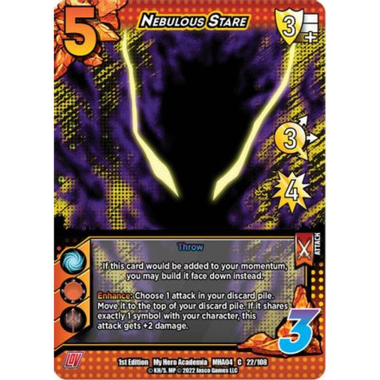 Nebulous Stare, 022/108, C, UniVersus, MHA04 League of Villains