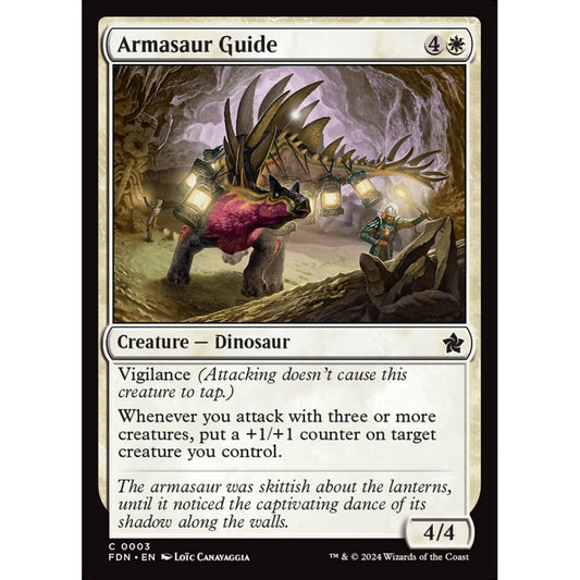 Armasaur Guide, 3, common, Magic: The Gathering, Foundations