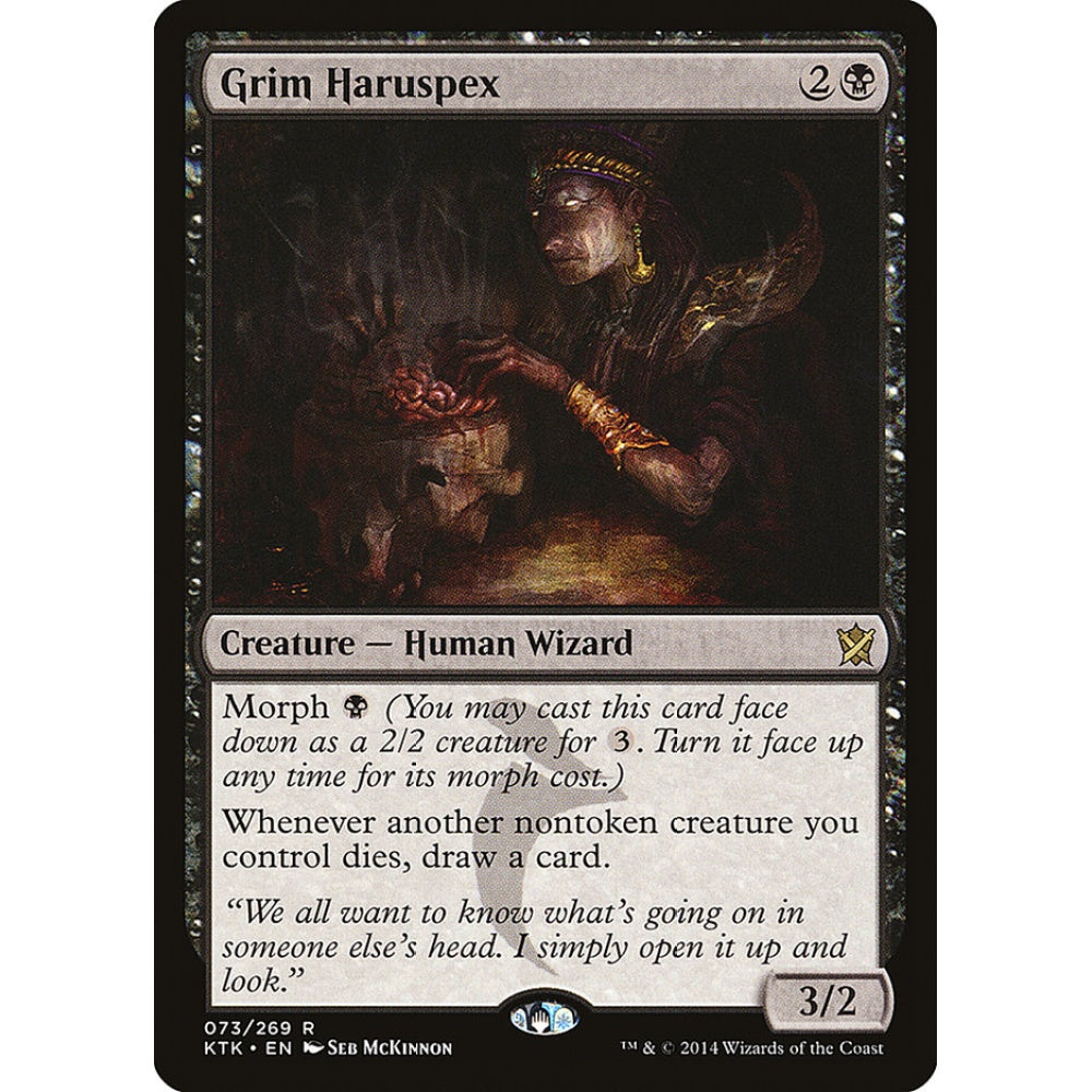 Grim Haruspex rare 73 Magic the Gathering Khans of Tarkir