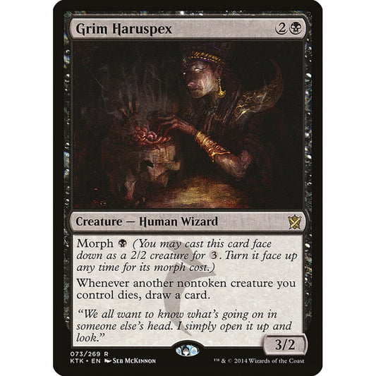 Grim Haruspex rare 73 Magic the Gathering Khans of Tarkir