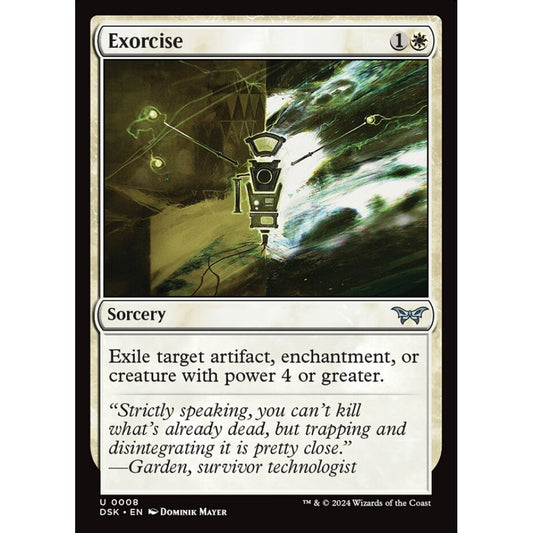 Exorcise, 8, uncommon, Magic: The Gathering, Duskmourn: House of Horror