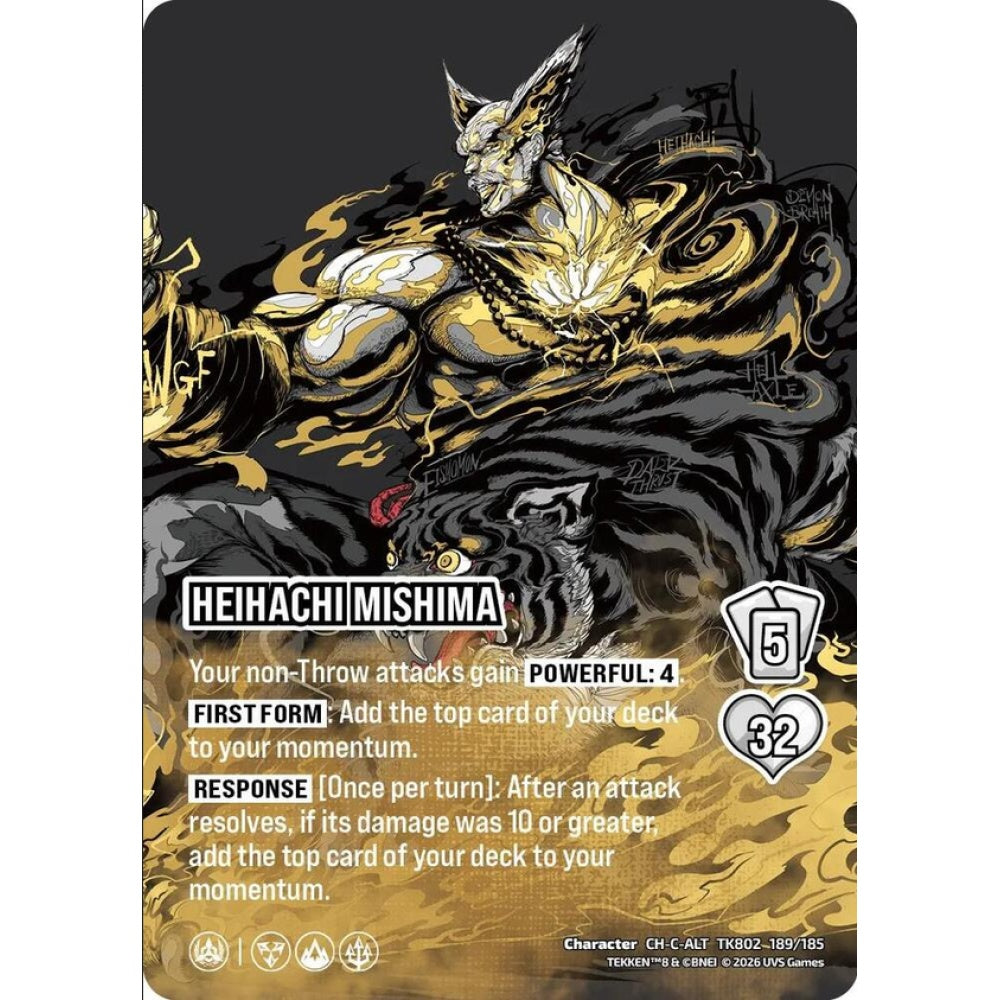 Heihachi Mishima 189/185 TK802 Universus Tekken 8 Character CH-ALT