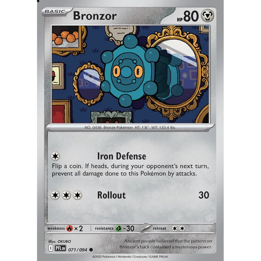 Bronzor Common 071/094 Pokemon Card Game Phantasmal Flames