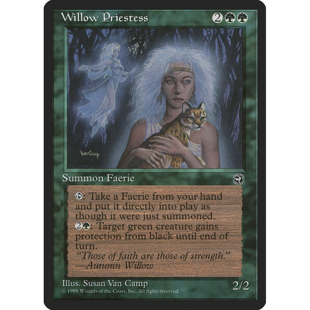 Willow Priestess rare 100 Magic the Gathering Homelands