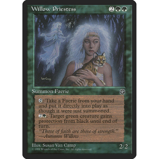 Willow Priestess rare 100 Magic the Gathering Homelands