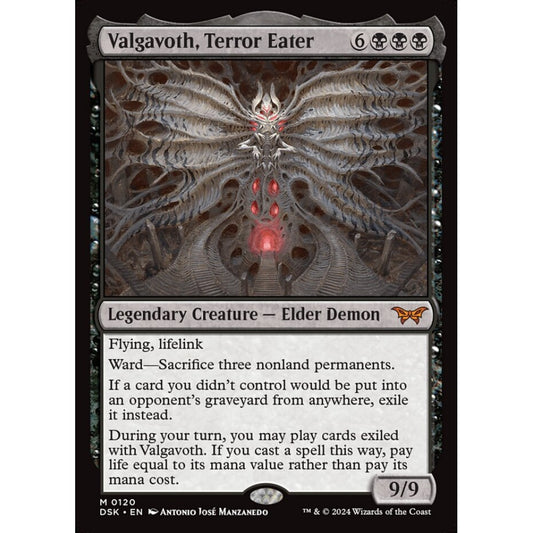 Valgavoth, Terror Eater, 120, mythic, Magic: The Gathering, Duskmourn: House of Horror
