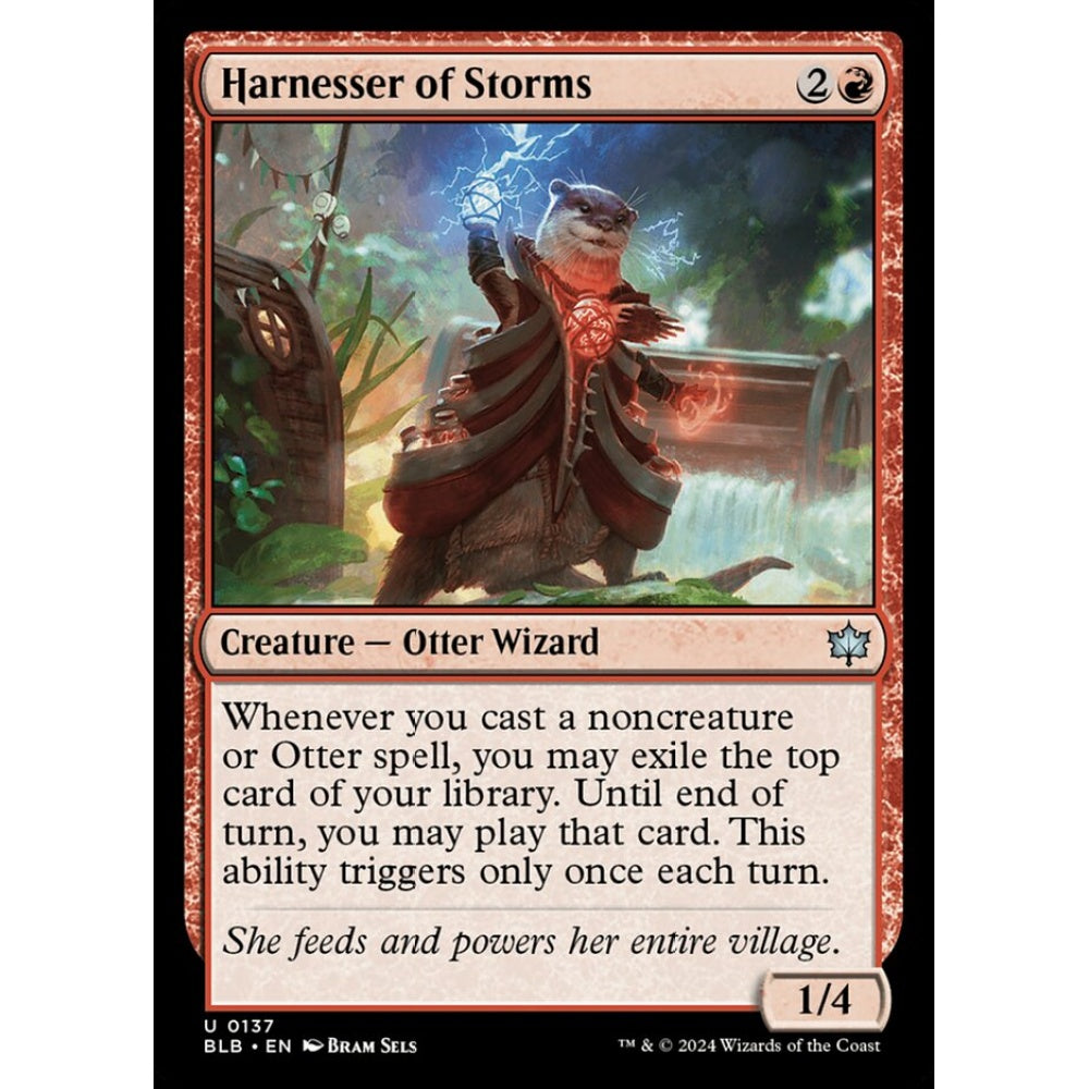Harnesser of Storms, 137, uncommon, Magic: The Gathering, Bloomburrow