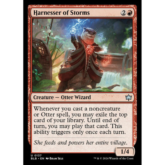 Harnesser of Storms, 137, uncommon, Magic: The Gathering, Bloomburrow