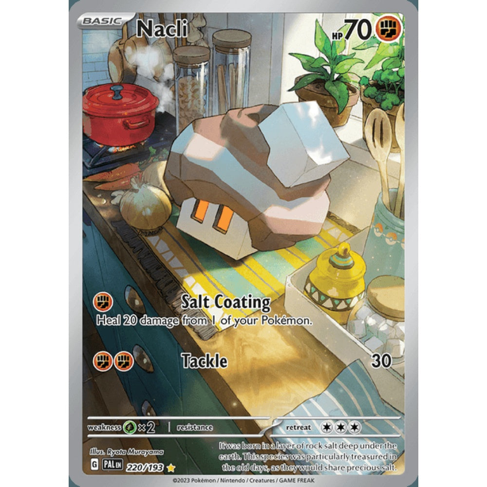 Nacli Illustration Rare 220/193 Pokemon Card Game Paldea Evolved
