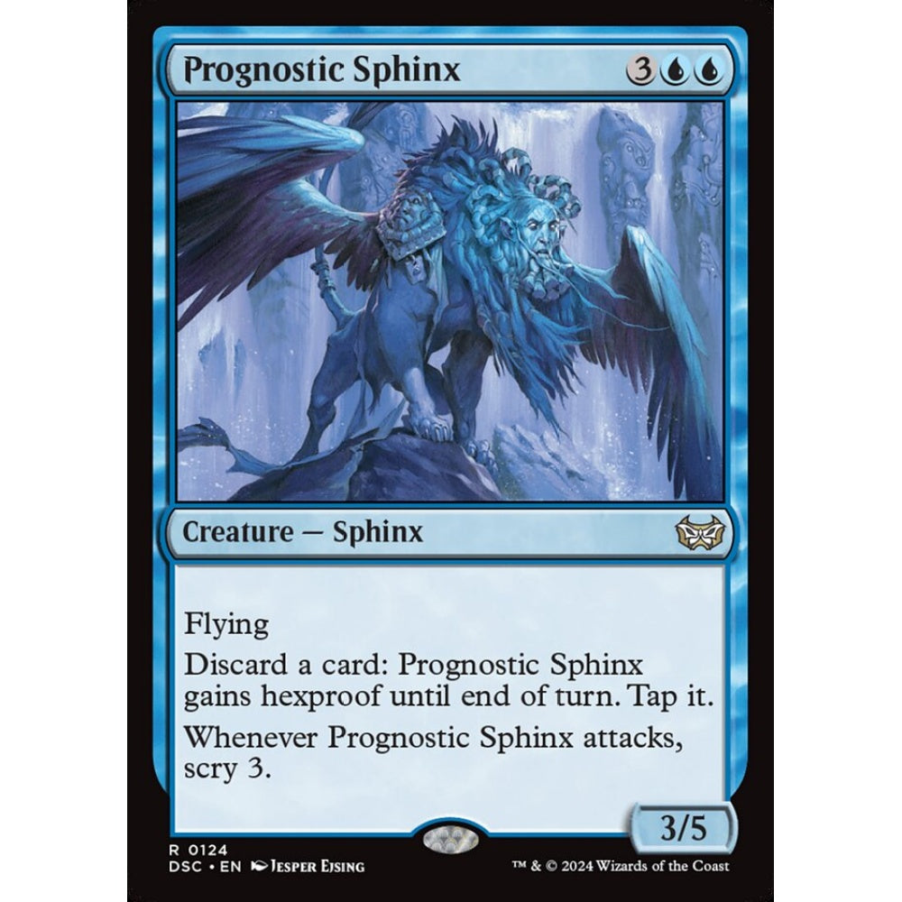 Prognostic Sphinx, 124, rare, Magic: The Gathering, Duskmourn: House of Horror