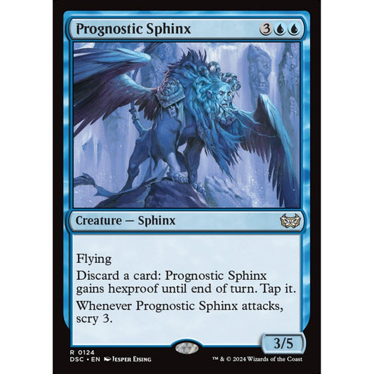 Prognostic Sphinx, 124, rare, Magic: The Gathering, Duskmourn: House of Horror